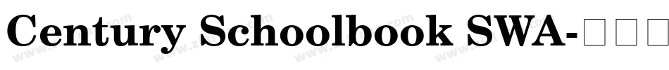 Century Schoolbook SWA字体转换